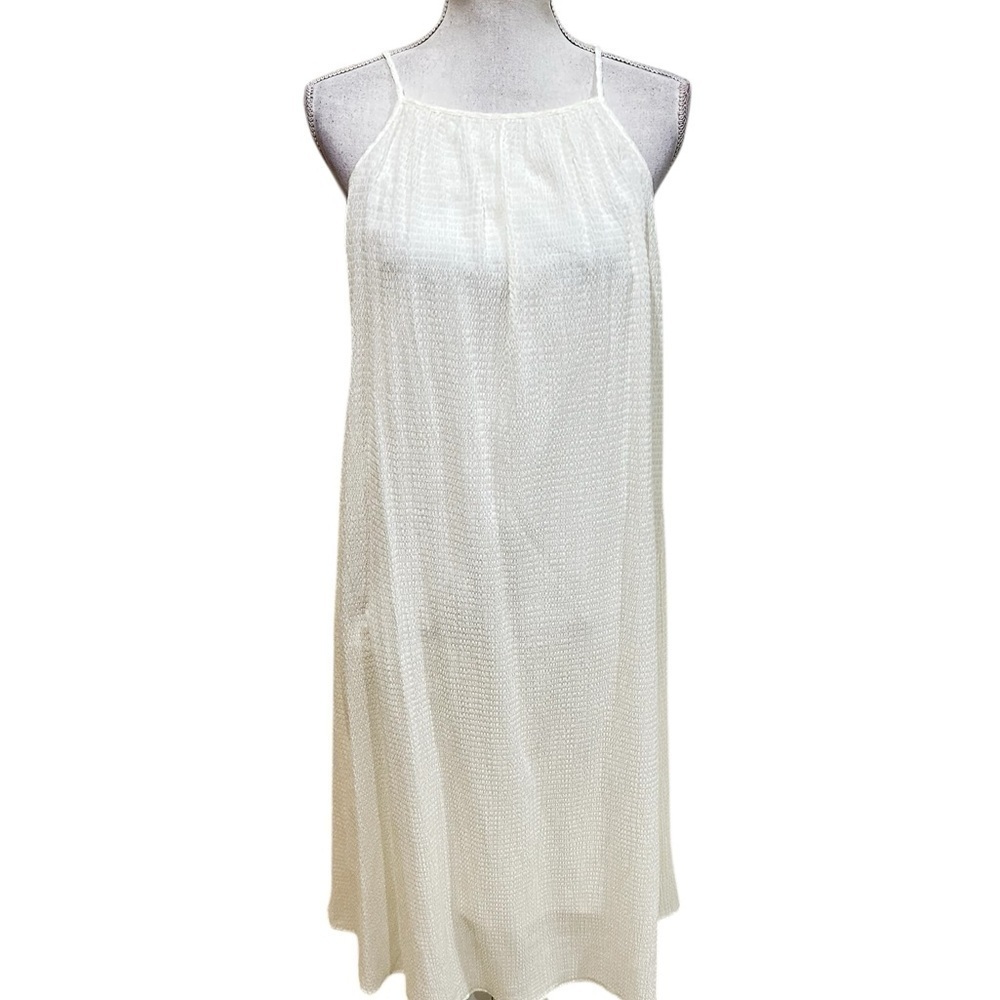 Stockholm atelier & Other Stories off white texture. sheer flowy sundress medium